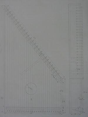 daskli Psalter Konstruktionsskizze