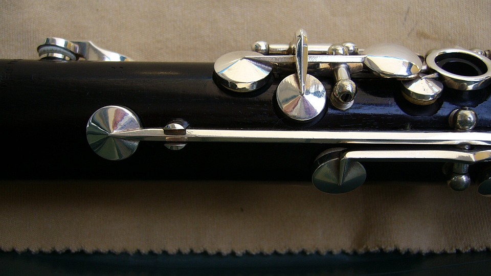 Aufbewahrungsbox & 1:12 Skala Mini Klarinette Modell Musikinstrument w 